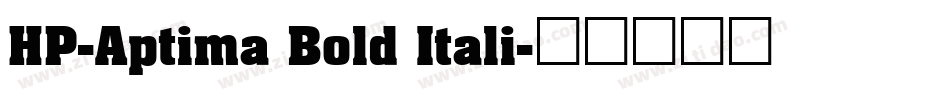 HP-Aptima Bold Itali字体转换